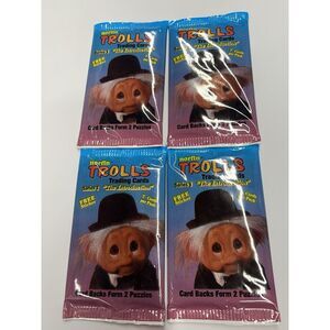 Norfin Trolls Series 1 Trading Card Packs Sealed 3 Packets Collectable Cards